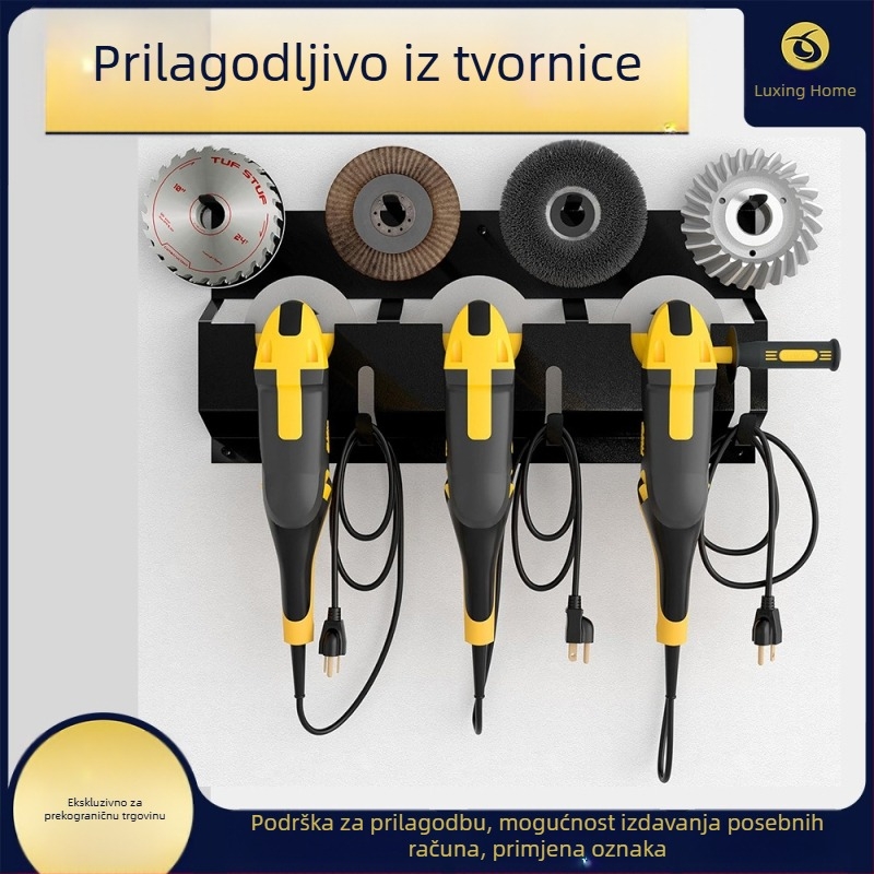 Prijenosni metalni regal za alat s kotačićima, 3 etaže, podni stalak, paket od 2 komada