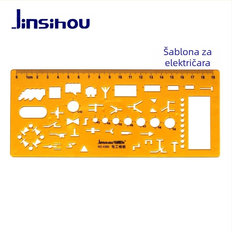Šablona ravnalo za crtanje krivulja i kružnica - jinsihou, materijal: K ljepilo, uvoz: Ne, IP dozvola: Ne