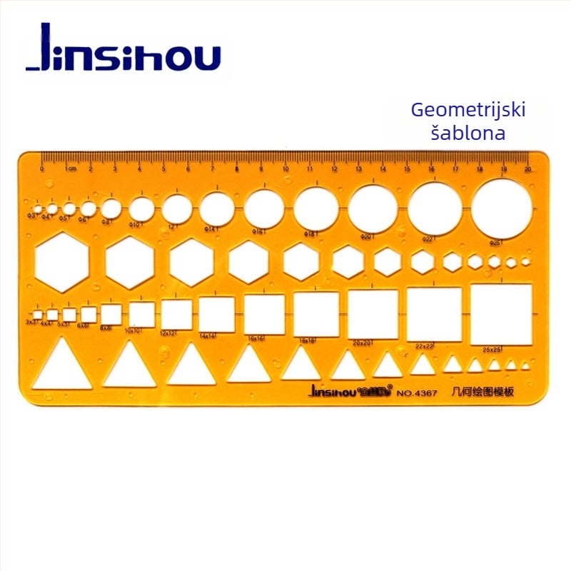 Šablona ravnalo za crtanje krivulja i kružnica - jinsihou, materijal: K ljepilo, uvoz: Ne, IP dozvola: Ne