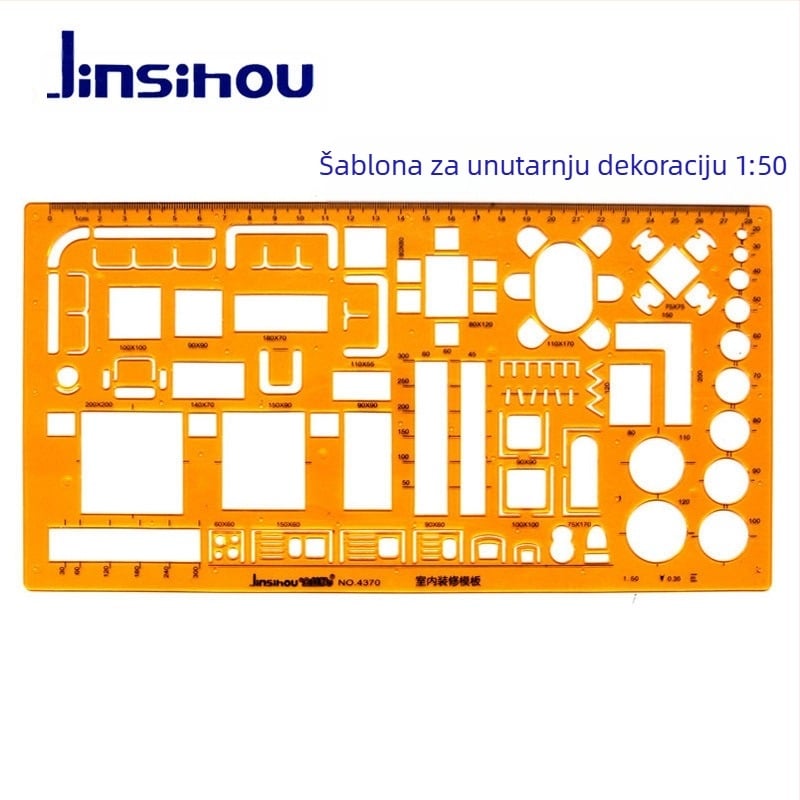 Šablona ravnalo za crtanje krivulja i kružnica - jinsihou, materijal: K ljepilo, uvoz: Ne, IP dozvola: Ne