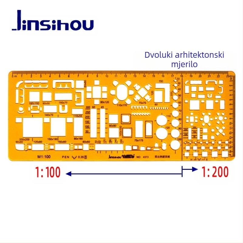 Šablona ravnalo za crtanje krivulja i kružnica - jinsihou, materijal: K ljepilo, uvoz: Ne, IP dozvola: Ne