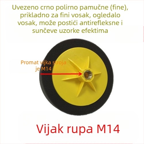 6-inčni komplet za poliranje automobila sa spužvastim kotačima i diskovima za nanošenje voska – Marka: Other; Tip: Other; Opseg primjene: Other; Serija: Other