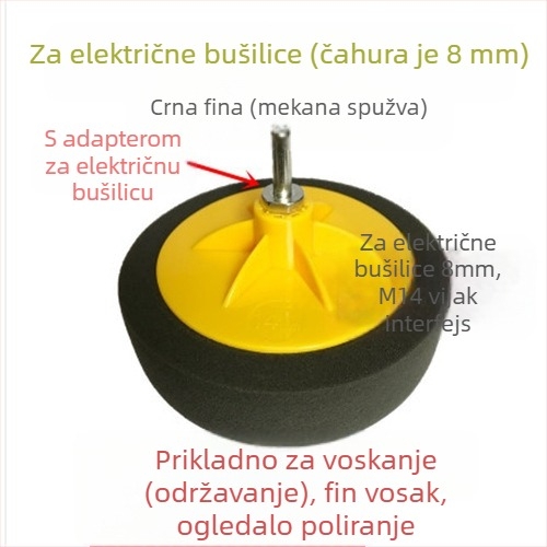 6-inčni komplet za poliranje automobila sa spužvastim kotačima i diskovima za nanošenje voska – Marka: Other; Tip: Other; Opseg primjene: Other; Serija: Other