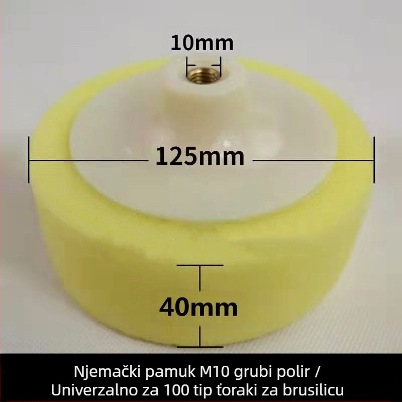 6-inčni komplet za poliranje automobila sa spužvastim kotačima i diskovima za nanošenje voska – Marka: Other; Tip: Other; Opseg primjene: Other; Serija: Other