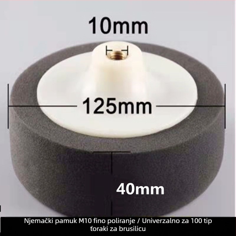 6-inčni komplet za poliranje automobila sa spužvastim kotačima i diskovima za nanošenje voska – Marka: Other; Tip: Other; Opseg primjene: Other; Serija: Other