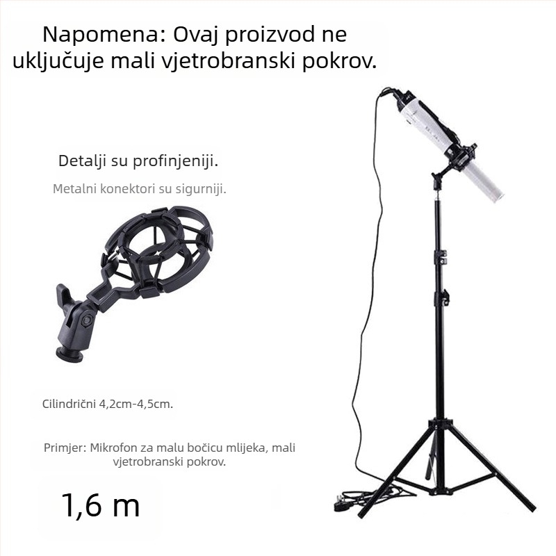 JALASON Univerzalni podni stalak za terahertz terapijski uređaj s otpornim okvirom i držačem za mobitel i mikrofon