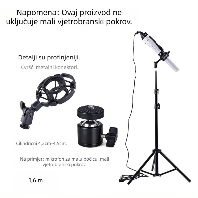 JALASON Univerzalni podni stalak za terahertz terapijski uređaj s otpornim okvirom i držačem za mobitel i mikrofon