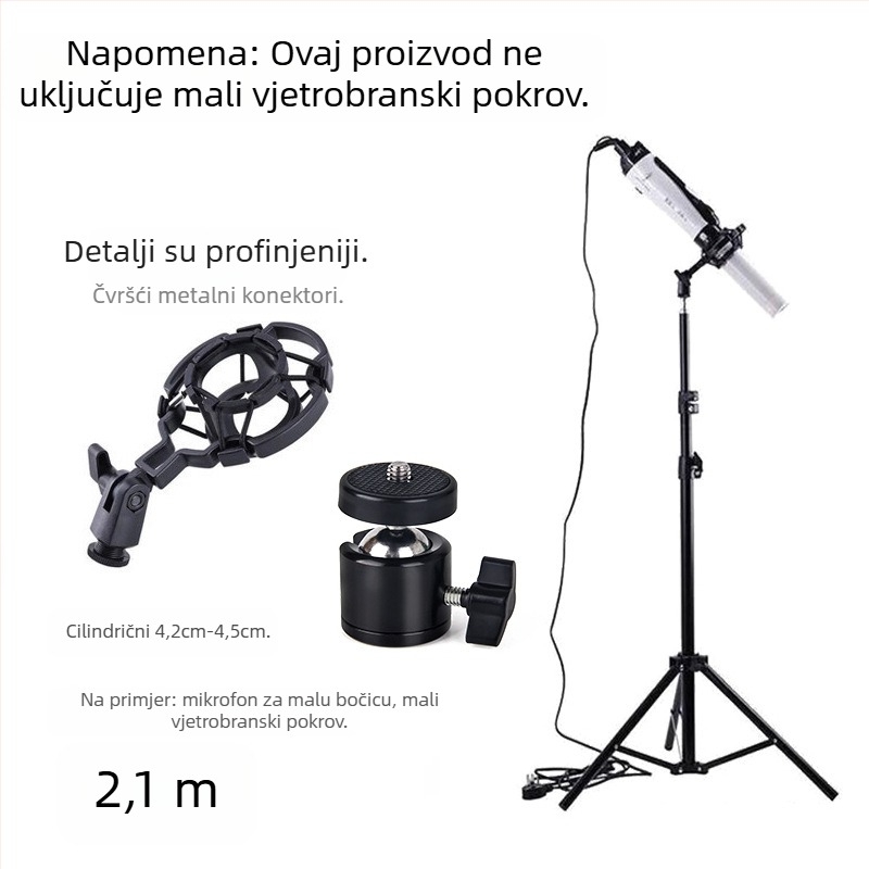 JALASON Univerzalni podni stalak za terahertz terapijski uređaj s otpornim okvirom i držačem za mobitel i mikrofon