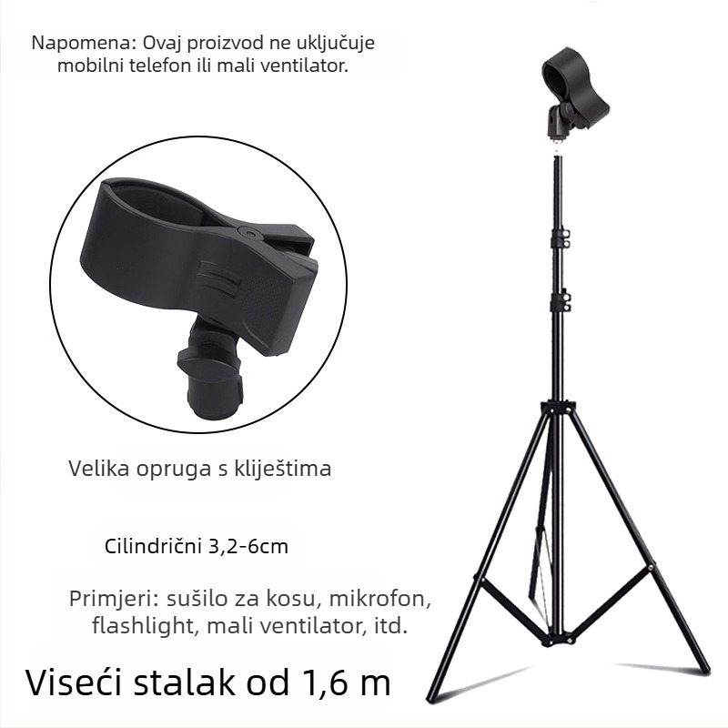 JALASON Univerzalni podni stalak za terahertz terapijski uređaj s otpornim okvirom i držačem za mobitel i mikrofon