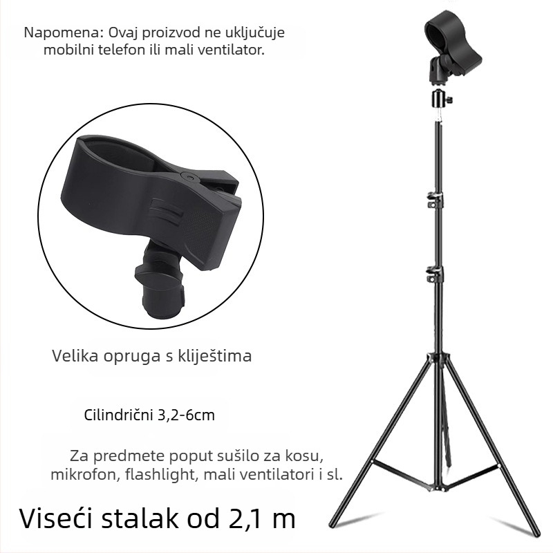 JALASON Univerzalni podni stalak za terahertz terapijski uređaj s otpornim okvirom i držačem za mobitel i mikrofon