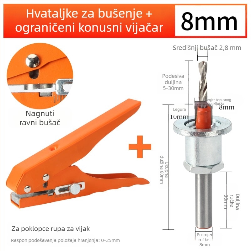 Probijač za rubnu traku, ručni alat za obradu drva za ekološke ploče