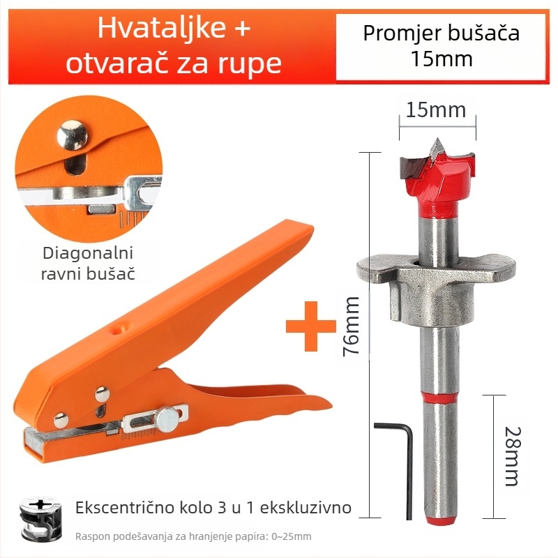 Probijač za rubnu traku, ručni alat za obradu drva za ekološke ploče