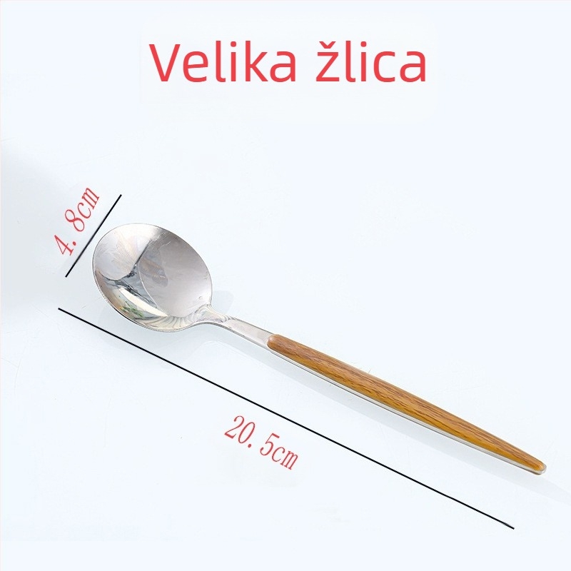 Staklena čaša za vodu s držkom i žličicom, kapacitet 350 ml, soda-lime staklo, tiskano logo