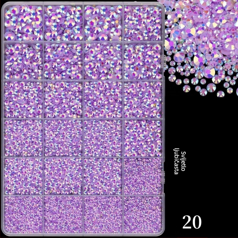 Smolni rhinestones s ravnom stražnjom dnom, uzor zvjezdice, serija Princeza, za DIY odjeću i ukrašavanje noktiju