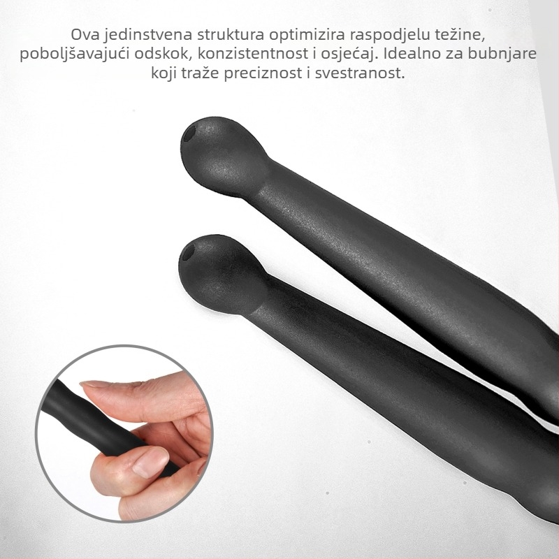 Palica za bubnjeve od karbonskih vlakana, model 5A, za bubnjeve, pakiranje u plastičnu vrećicu