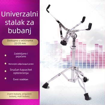 Sklopiva nosač snare bubnja s dvostrukim nogama, za 10–12 inčnih bubnjeva – dodatak za bubnjarski set