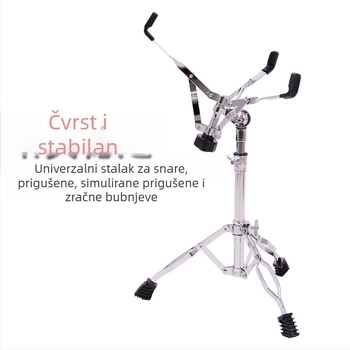 Sklopiva nosač snare bubnja s dvostrukim nogama, za 10–12 inčnih bubnjeva – dodatak za bubnjarski set