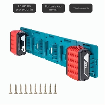 Držač za zidnu bateriju za 18V Makita/Bosch BL1850/1840/1830 – ABS