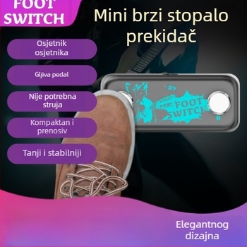 Efektni pedal — dvostruki vanjski nožni prekidač, trenutna promjena, metalna konstrukcija, JAMJUM