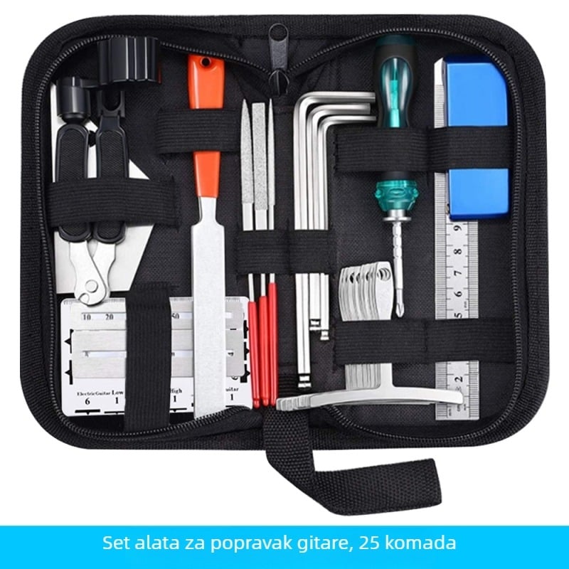 Set alata za popravak gitare JT-025 za akustične gitare | metalno-plastična konstrukcija | 25 komada