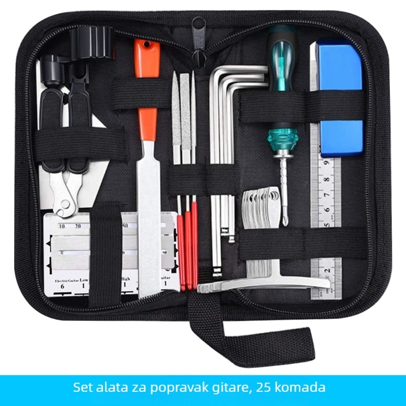 Set alata za popravak gitare JT-025 za akustične gitare | metalno-plastična konstrukcija | 25 komada