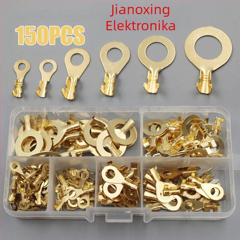 150 komada izoliranih bakrenih prstenastih terminala za kabelske spojnice, vodootporan električni komplet