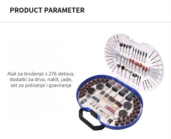 276PC set dodataka za električnu brusilicu i graviranje, za drvoprerađivačku industriju, nakit i jade kamen – Brand: Compound Interest