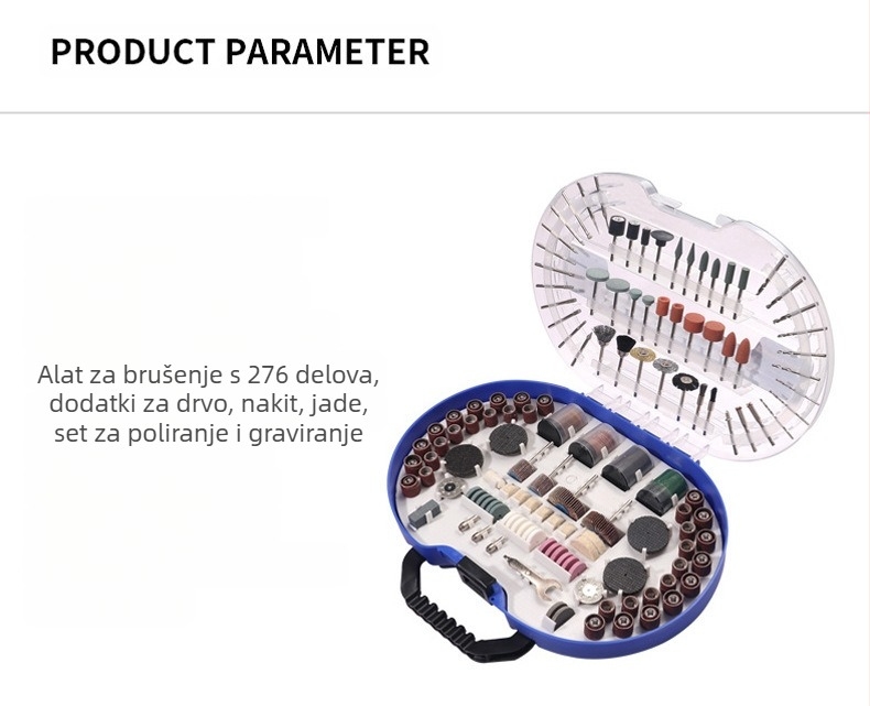 276PC set dodataka za električnu brusilicu i graviranje, za drvoprerađivačku industriju, nakit i jade kamen – Brand: Compound Interest