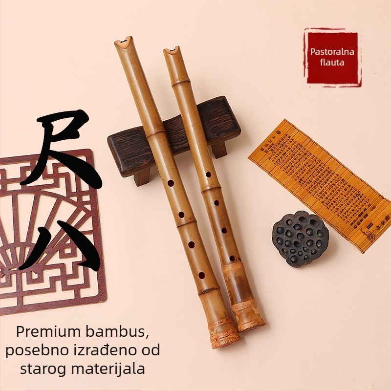 Xiao glazbeni instrument MUTONG, model Eight feet, baršunasta torba