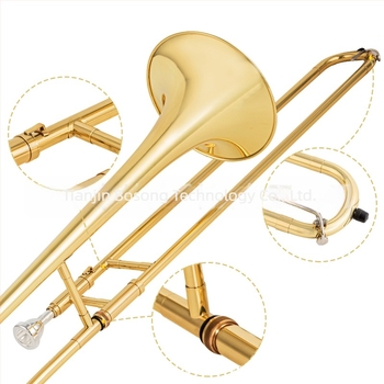 ADDIE Alto trombon za početnike, tonacija E-flat do B-flat, srednji domet E-down, lakirani zlatni premaz
