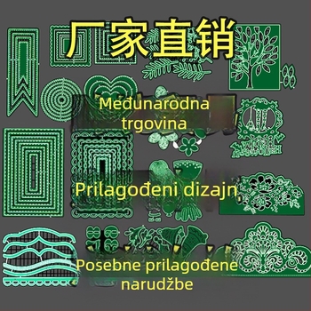 Željezna matrica za embossing noža – metalna matrica za rezanje i embossing, moderan stil, univerzalna upotreba