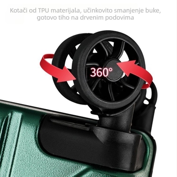 Putni organizator kutija s aluminijskim legurom, zatvarač, ABS+PC podstava, namijenjeno majci i djetetu