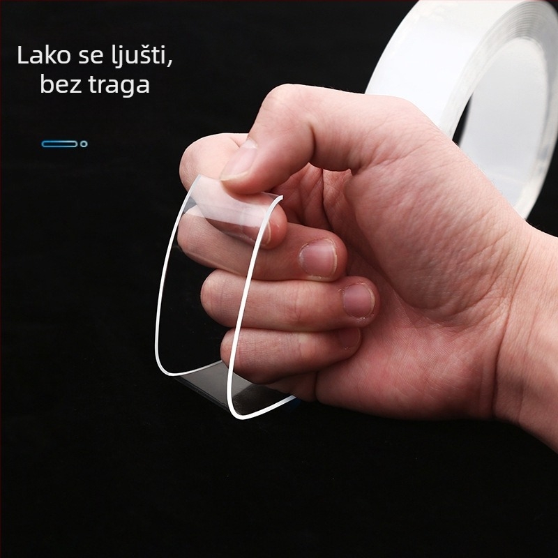 Nano dvostrana ljepljiva traka za zid - Prozirna, Vodootporna, Visoka viskoznost, Bez ostataka