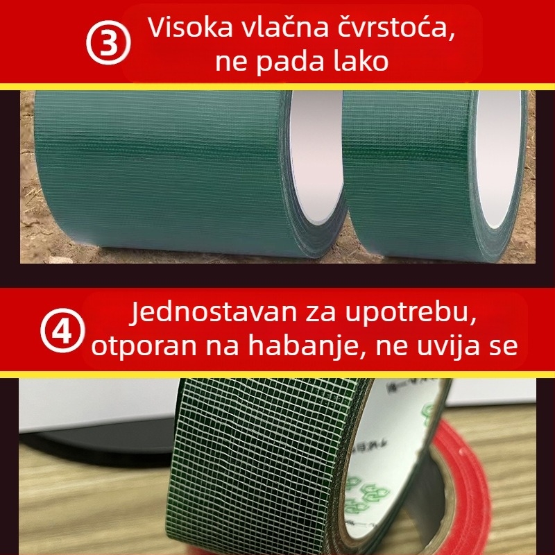 Traka za popravak platna za kamione — vodootporna tkanina, jaka adhezija, pogodna za šatore i staklenike