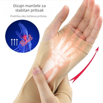 Rukavice za zaštitu zgloba – Nylon i SEBS, mekana otporna dlan, za odrasle; prikladno za trčanje, vožnju, penjanje i jogu