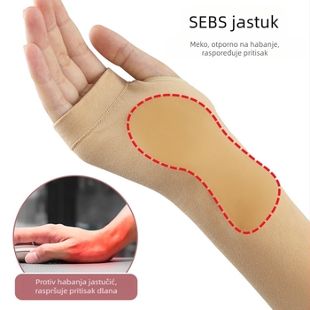 Rukavice za zaštitu zgloba – Nylon i SEBS, mekana otporna dlan, za odrasle; prikladno za trčanje, vožnju, penjanje i jogu