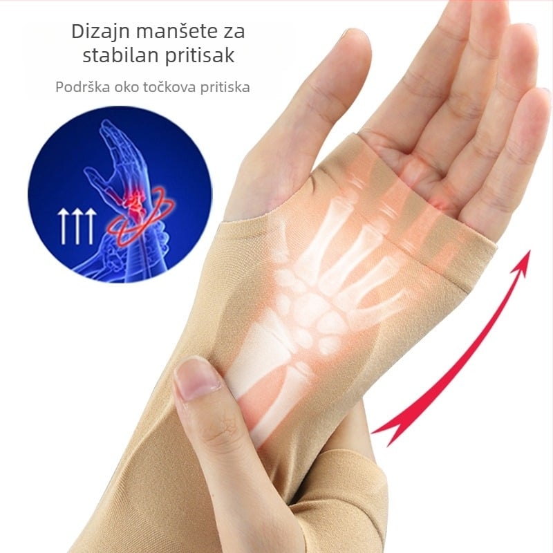 Rukavice za zaštitu zgloba – Nylon i SEBS, mekana otporna dlan, za odrasle; prikladno za trčanje, vožnju, penjanje i jogu