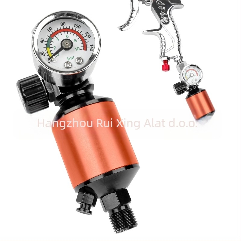 Spray pištolj – regulator tlaka s odvajačem ulja i vode i zračnim filtrom, težina 0,2 kg