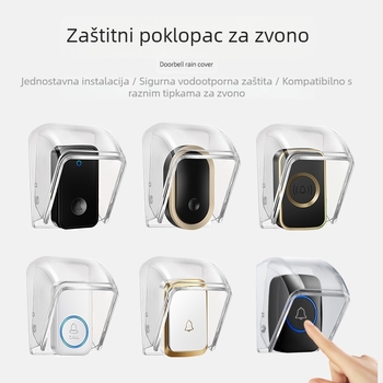 Bežični zvono za vrata s kišnim kućištem, model E10 – vanjska vodootporna kutija