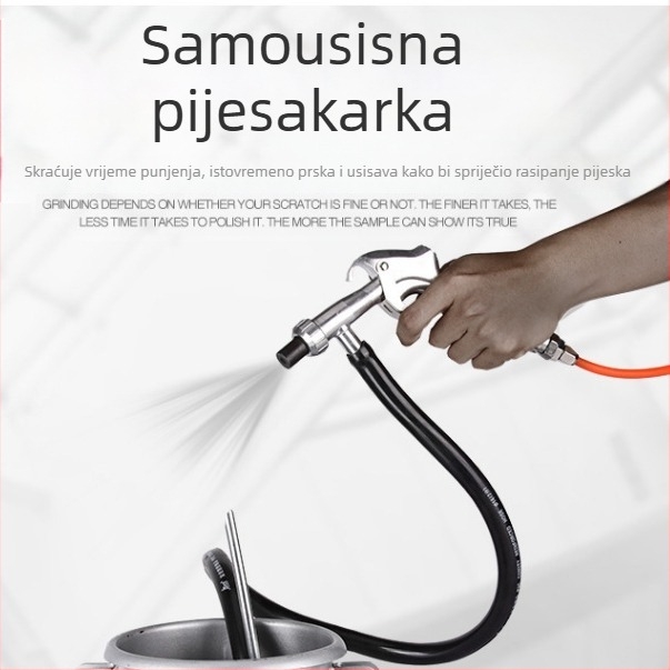 Pješčani pištolj, Model 22, MF, Uklanjanje hrđe i mrlja, Brušenje