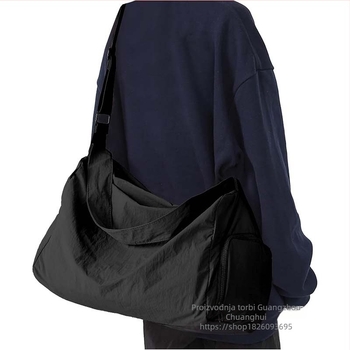 Mala fitness torba s pretincom za cipelu, vodootporan Oxford materijal, unisex, lagana, za vanjsku upotrebu