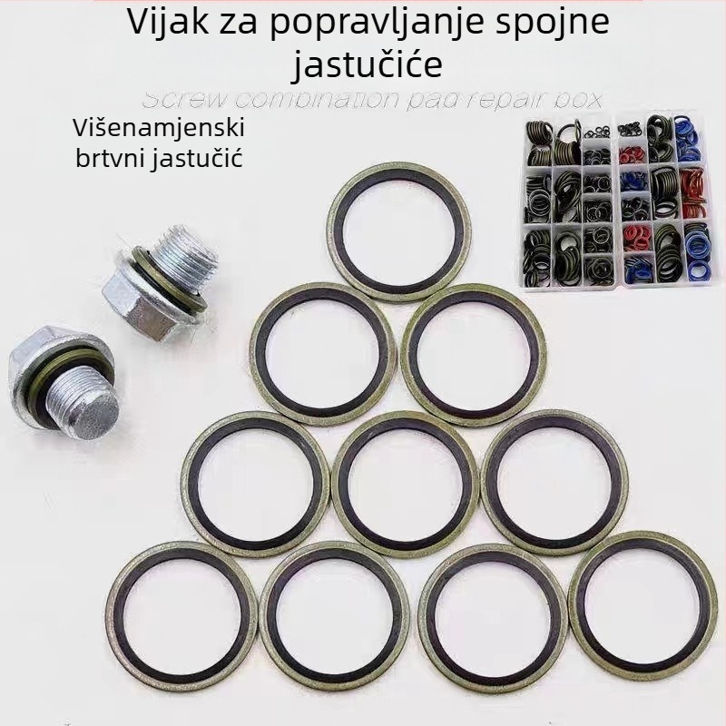 Kombinirani komplet za popravak brtvila i O-prstena za automobile, Ruixin stamping seal, model 6-163