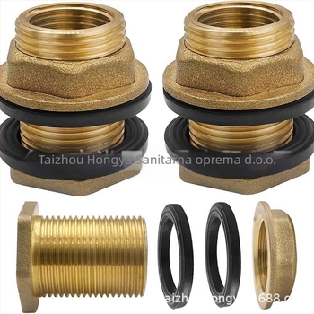 Bakreni vanjski izlazni spoj za spremnik kišne vode, vanjski navoj, model 3/4, Klasa A