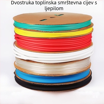 Ljepljeni toplinski cijev 4:1 za električno održavanje, cijevi za podatkovne kablove, 3x skupljanje