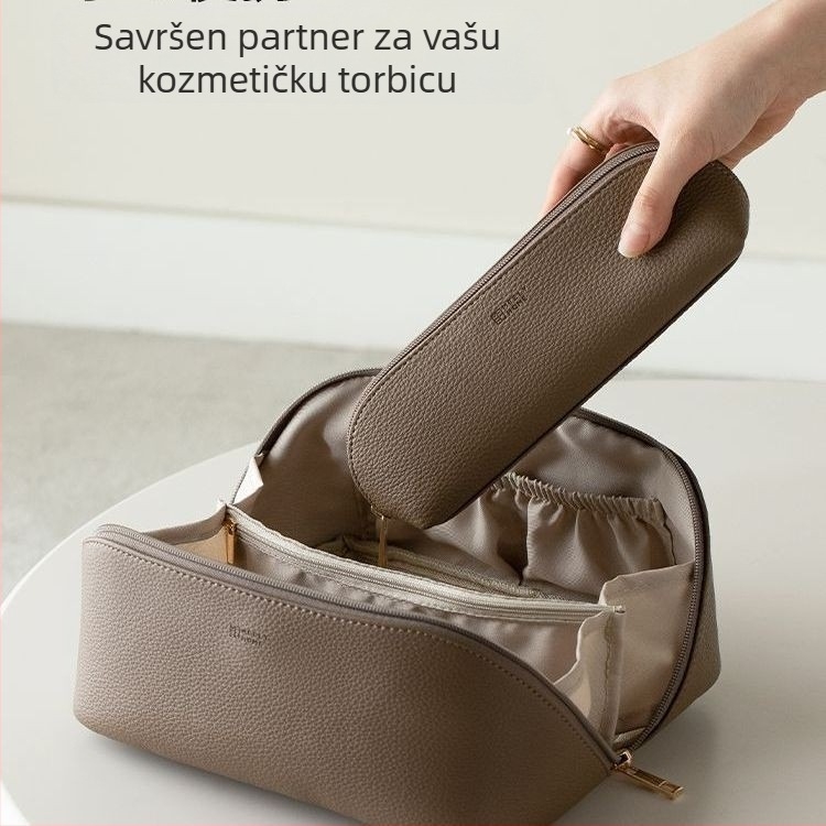 Putni neseser za šminku s PVC kubičnim oblikom, spremište za četkice i kozmetiku, japanski stil