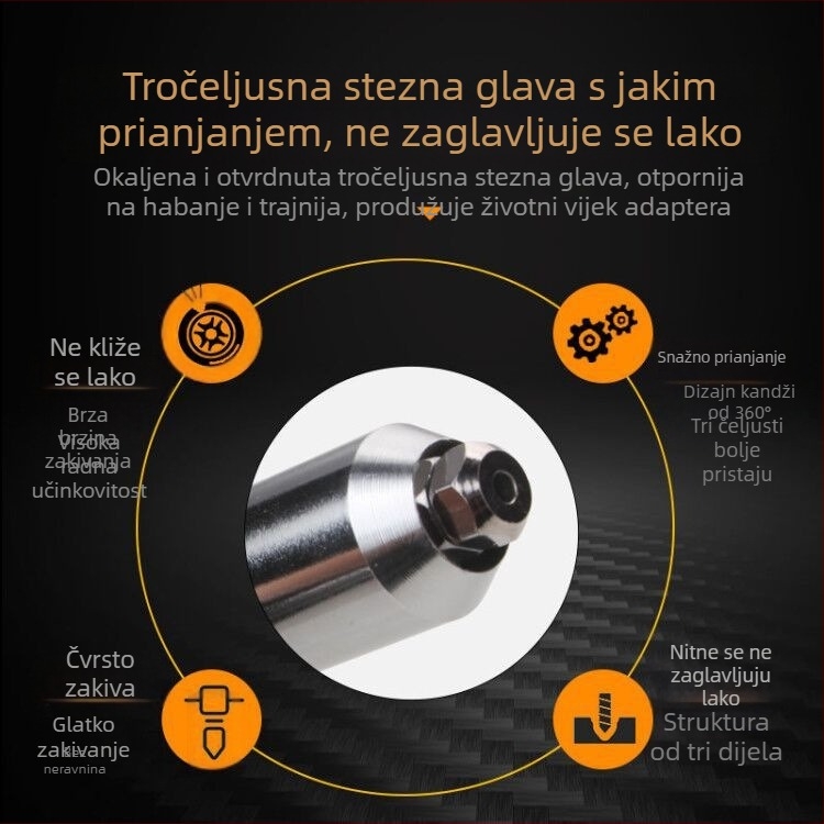 Bežični pištolj za nitu s adapterom za električnu bušilicu i poboljšanim dodacima za nitu