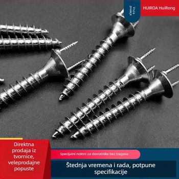 Dvostruko glavne čavle s oblikom ovčjeg roga za furnir od drveta i lajsne — bez tragova, galvanizirano ugljično čelik, Klasa A