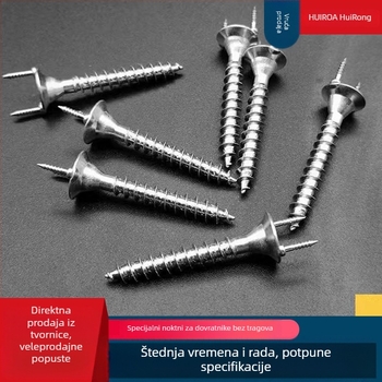 Dvostruko glavne čavle s oblikom ovčjeg roga za furnir od drveta i lajsne — bez tragova, galvanizirano ugljično čelik, Klasa A