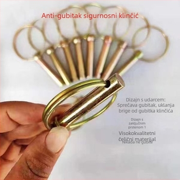 Traktor zatvarački pin za ovjes, kružni opružni pin, sigurnosni pin; Marka: Drugo; Standard: —; Površinska obrada: Nema.