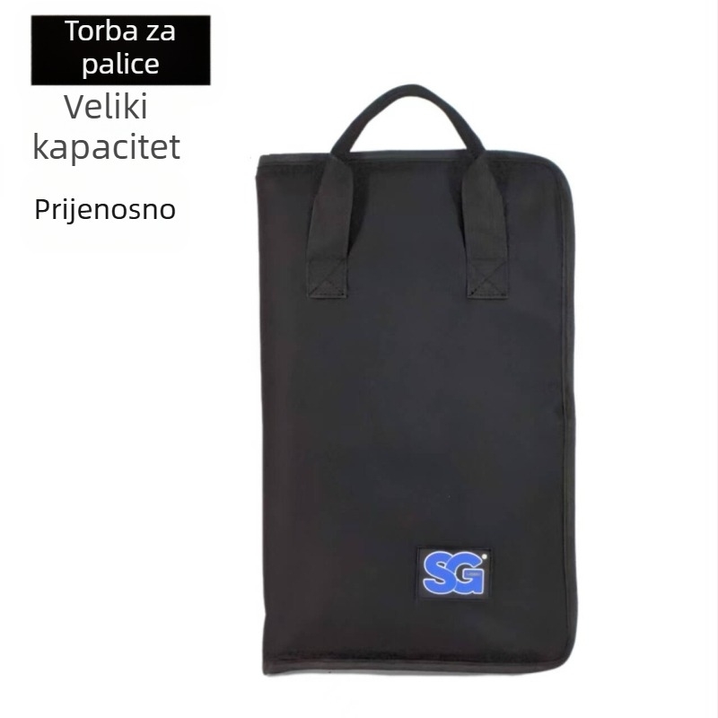 Torba za bubnjarske štapiće, dizajn ruksaka, poliester, remen s zračnim jastučićem, unisex